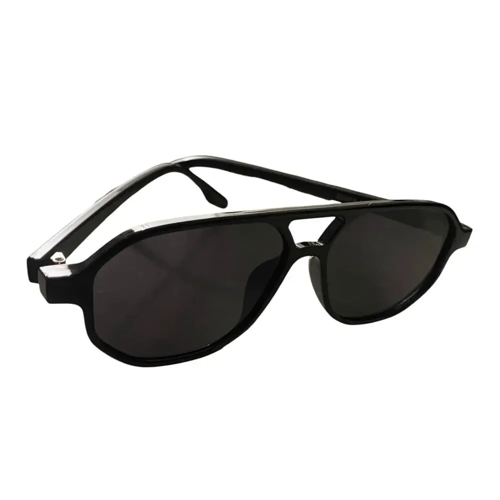 NWT Sumata Black Plastic Sunglasses UV 400 Protection Lenses Unisex
